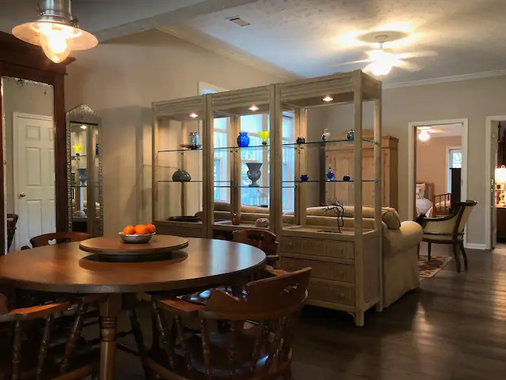 Interior of Four Oaks Farm Airbnb