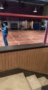 small gym on the set of Legacies